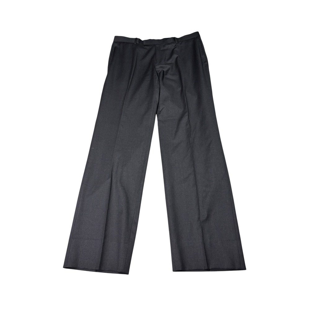 Hugo Boss James Brown US Mens 33R W35 L33 Black 100% Virgin Wool Dress Pants